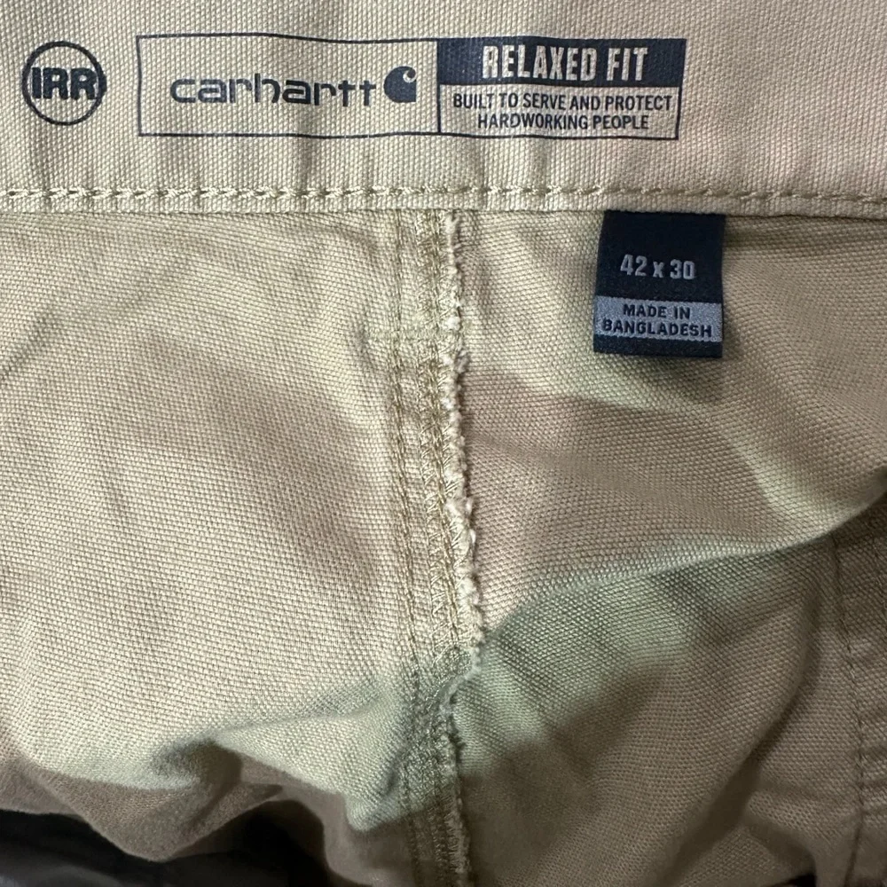 Carhartt Relaxed Fit‎ Canvas Work Pants Khakis Men’s 42X30